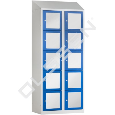 BASIC Locker with 10 transparent doors